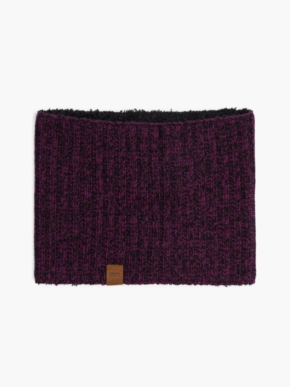 Tweed Neck Warmer - Melange Berry & Black